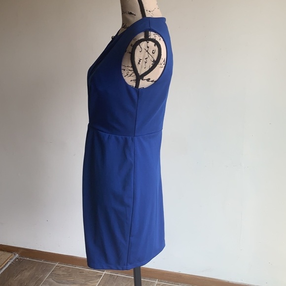 Gracia Royal Blue Shift Dress Size Medium NWT - Picture 7 of 12